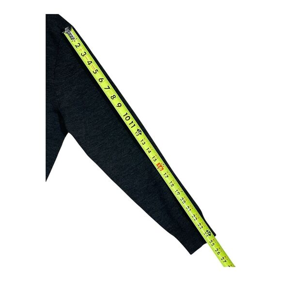 G/Fore G4 Golf Sweater Sleeve Logo 1/4 Zip Small Charcoal Wool NWT MSRP $255 - Picture 4 of 6